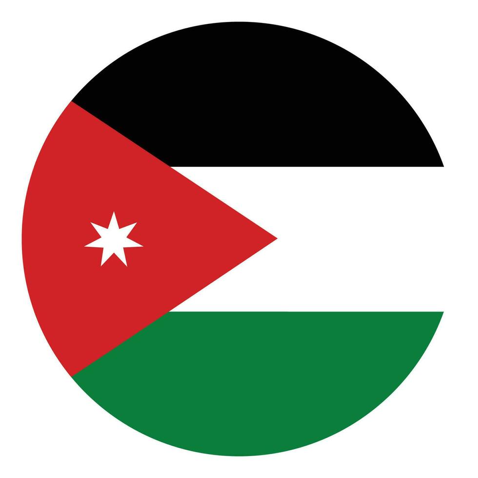 Jordanië vlag. vlag van Jordanië vector