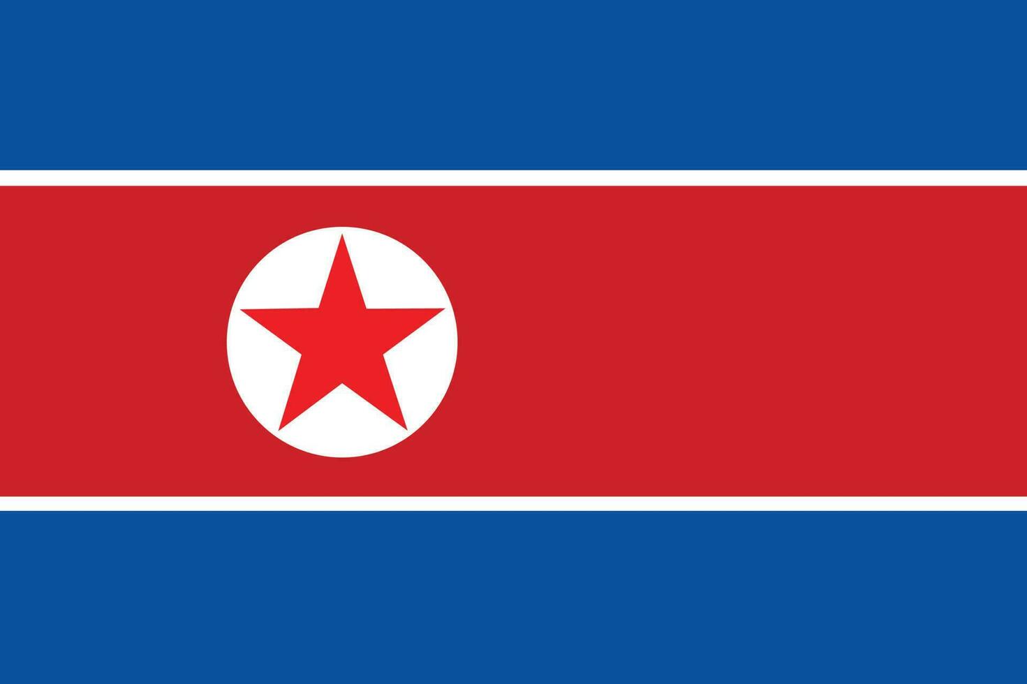 vlag van de noorden Korea. noorden Korea vlag vector