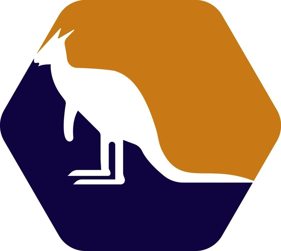 kangoeroe logo. kangoeroe sjabloon vector ontwerp
