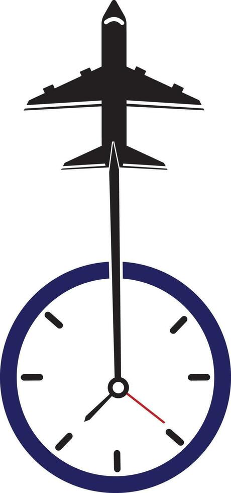 reizen tijd logo ontwerpen concept vector, vlak en timer logo symbool icoon sjabloon vector