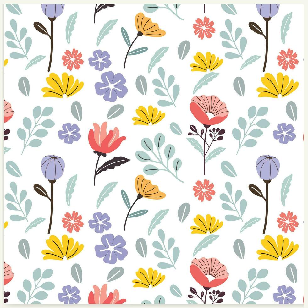 schattig bloemen patroon in de klein bloemen. naadloos vector textuur. elegant sjabloon voor mode afdrukken. wit achtergrond.