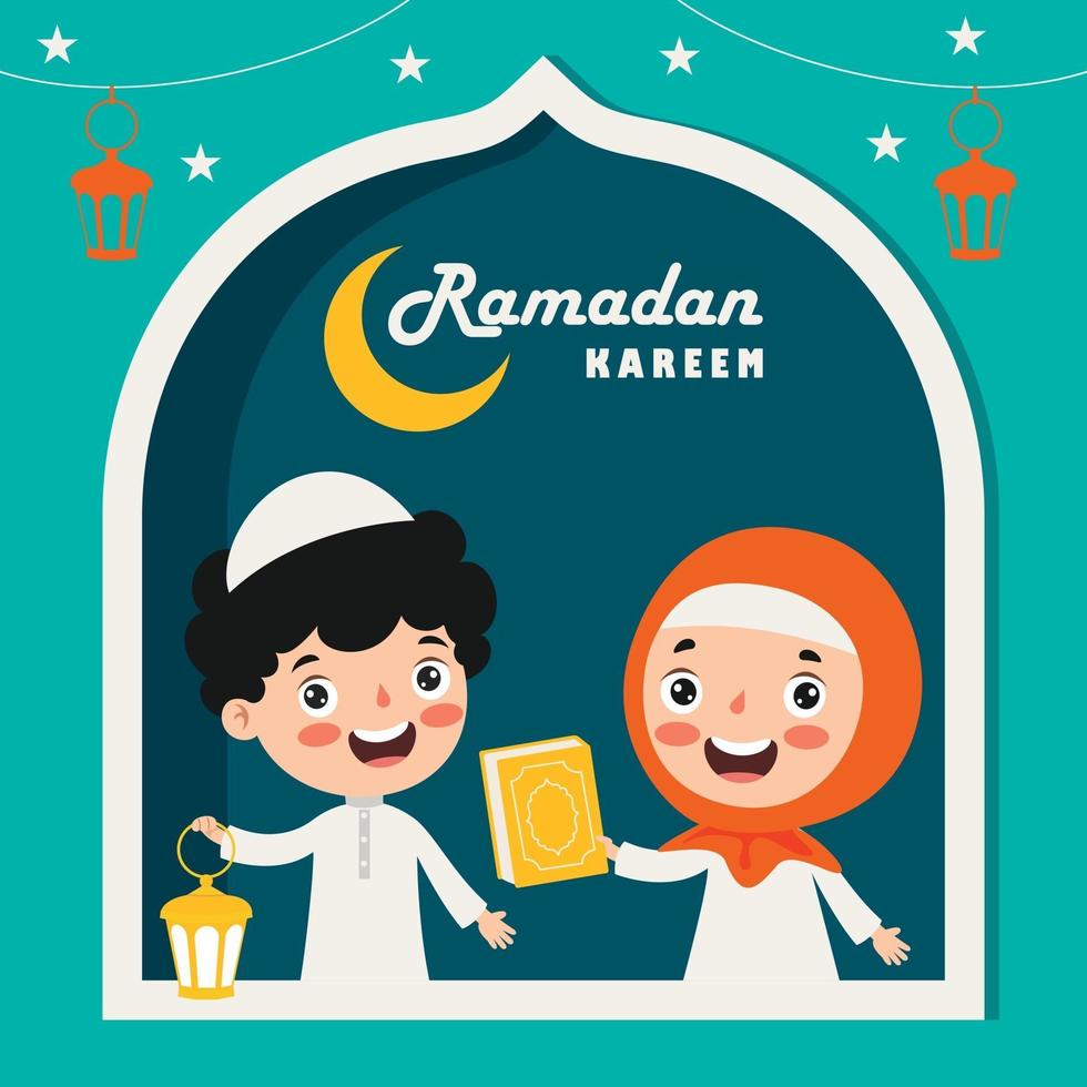 hand getrokken illustratie voor ramadan kareem en islamitische cultuur vector