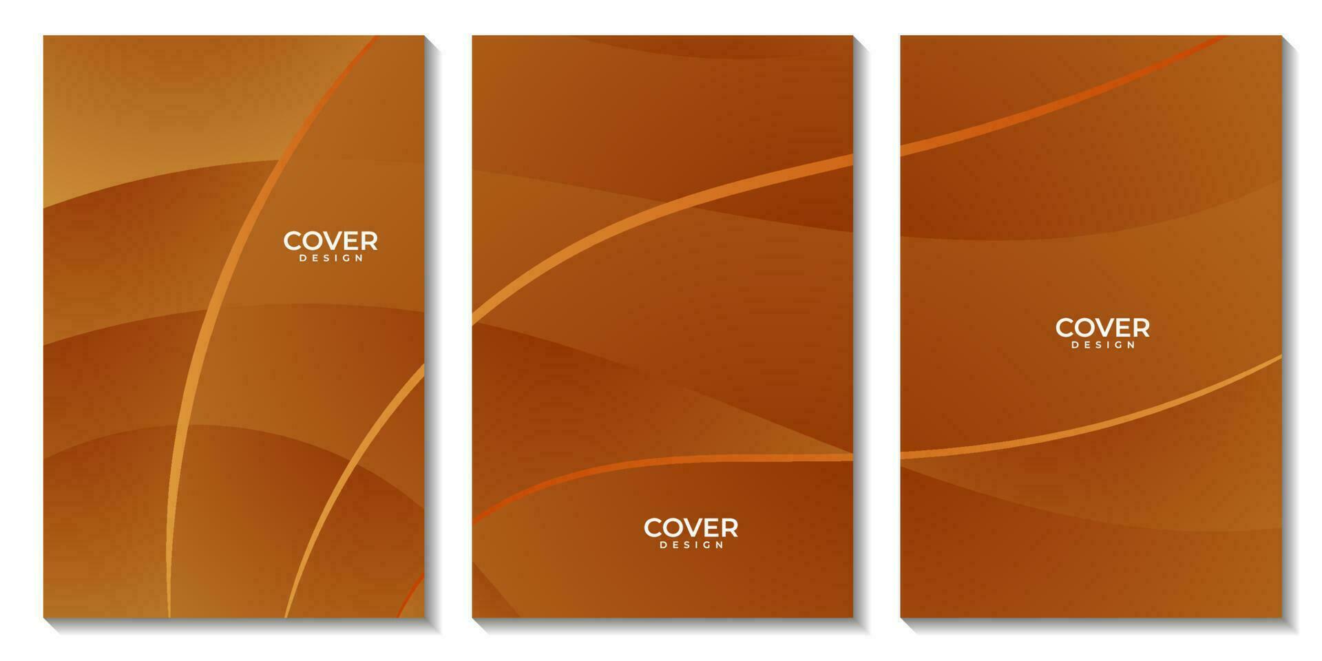 abstract flyers oranje Golf modern achtergrond voor bedrijf vector