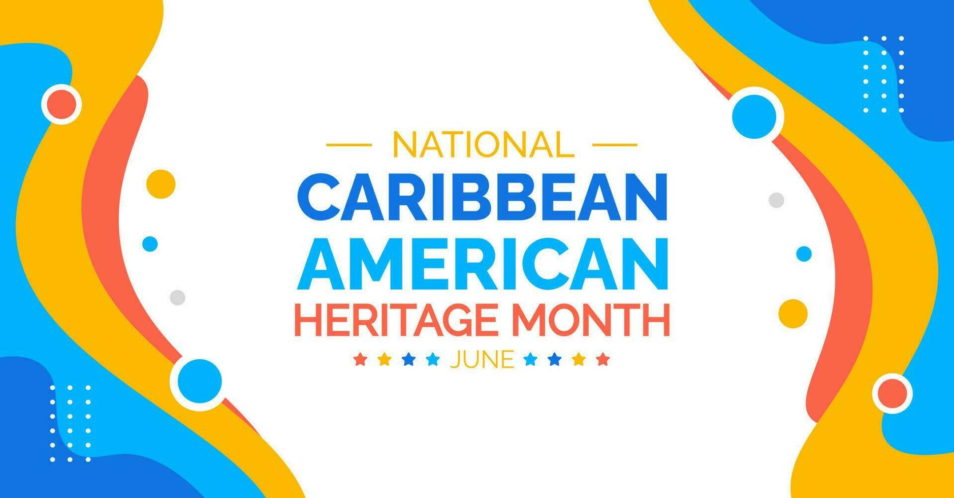 caraïben Amerikaans erfgoed maand achtergrond of banier ontwerp sjabloon gevierd in juni. vector illustratie.