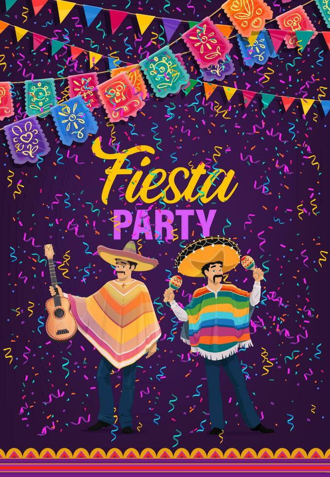 Mexicaans vakantie feest partij van cinco de mayo vector