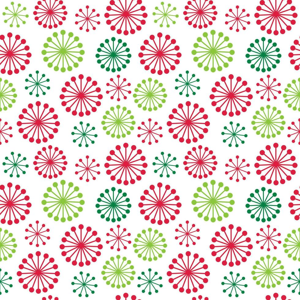 naadloos geklets van Kerstmis pret sneeuwvlokken - Kerstmis vector ontwerp