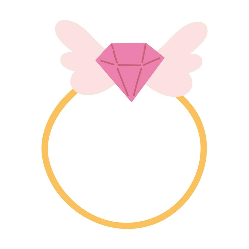 roze Valentijn element illustratie. element voor stickers, Gefeliciteerd, scrapbooken, uitnodigingen, planners. vector illustratie
