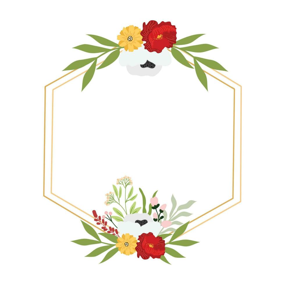 bloemen kader decoratie voor de uitnodiging, bruiloft ornament concept. bloemen grens element. bruiloft monogram verzameling, modern minimalistisch en bloemen Sjablonen voor uitnodiging kaarten opslaan de datum vector