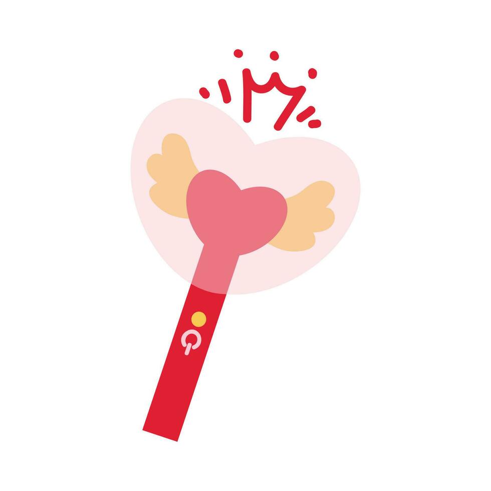 liefde hart hand- getrokken element illustratie voor Valentijnsdag dag decoratie. vector