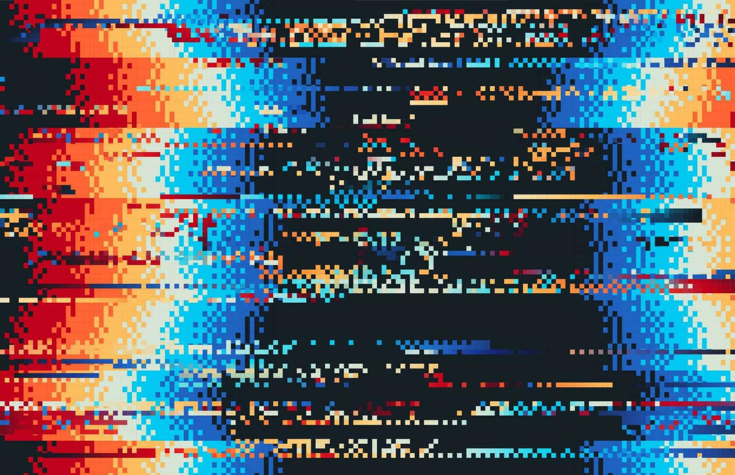 scherm fout glitch video vervorming, pixel lawaai vector