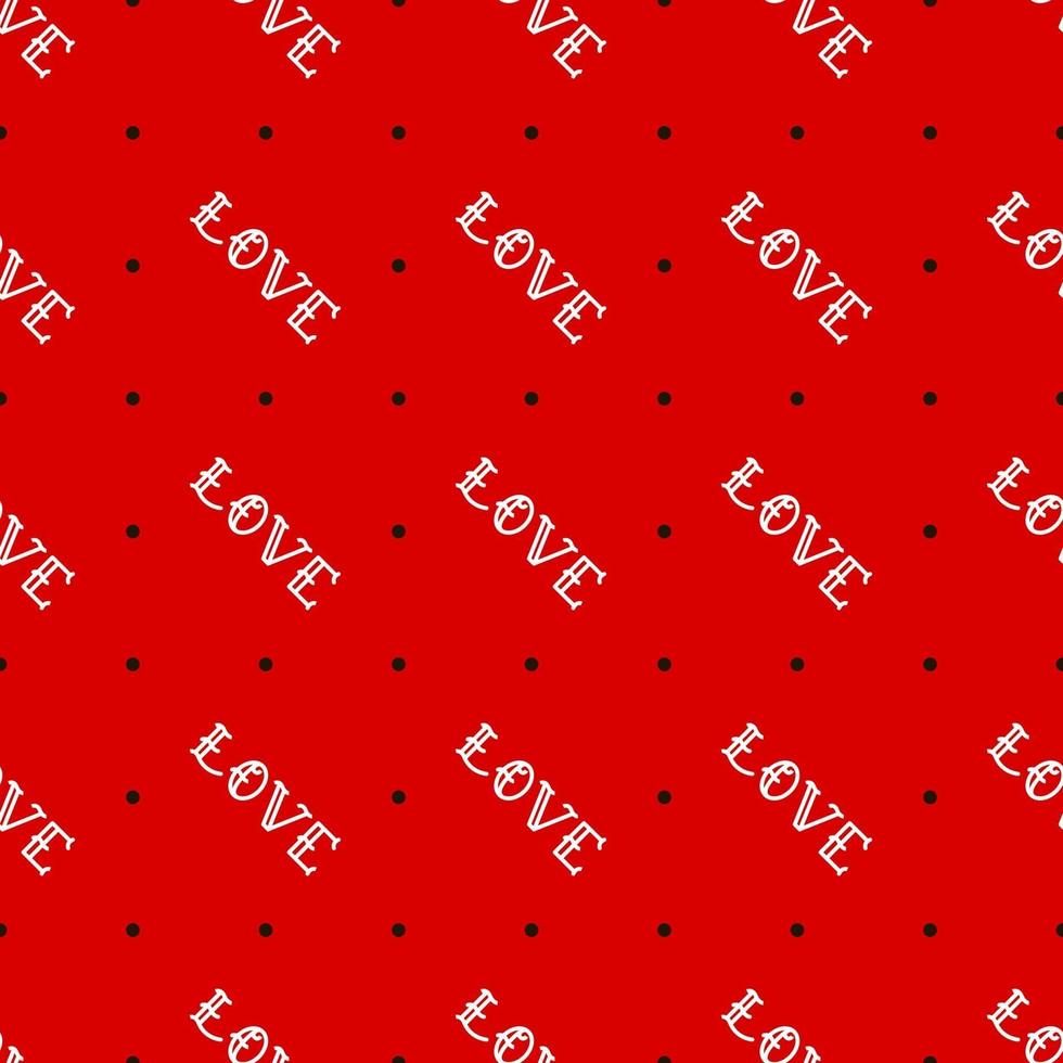 hou van naadloze patroon. belettering liefde. ontwerp voor Valentijnsdag, textiel, wrappers, papier. vector