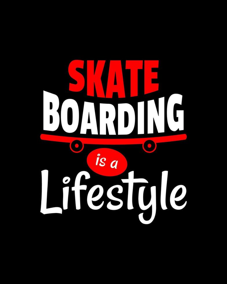 skateboarden is een levensstijl. vector illustratie ontwerp. wijnoogst sport typografie. vleet bord citaat voor t-shirt afdrukken. Gaan skateboarden dag.