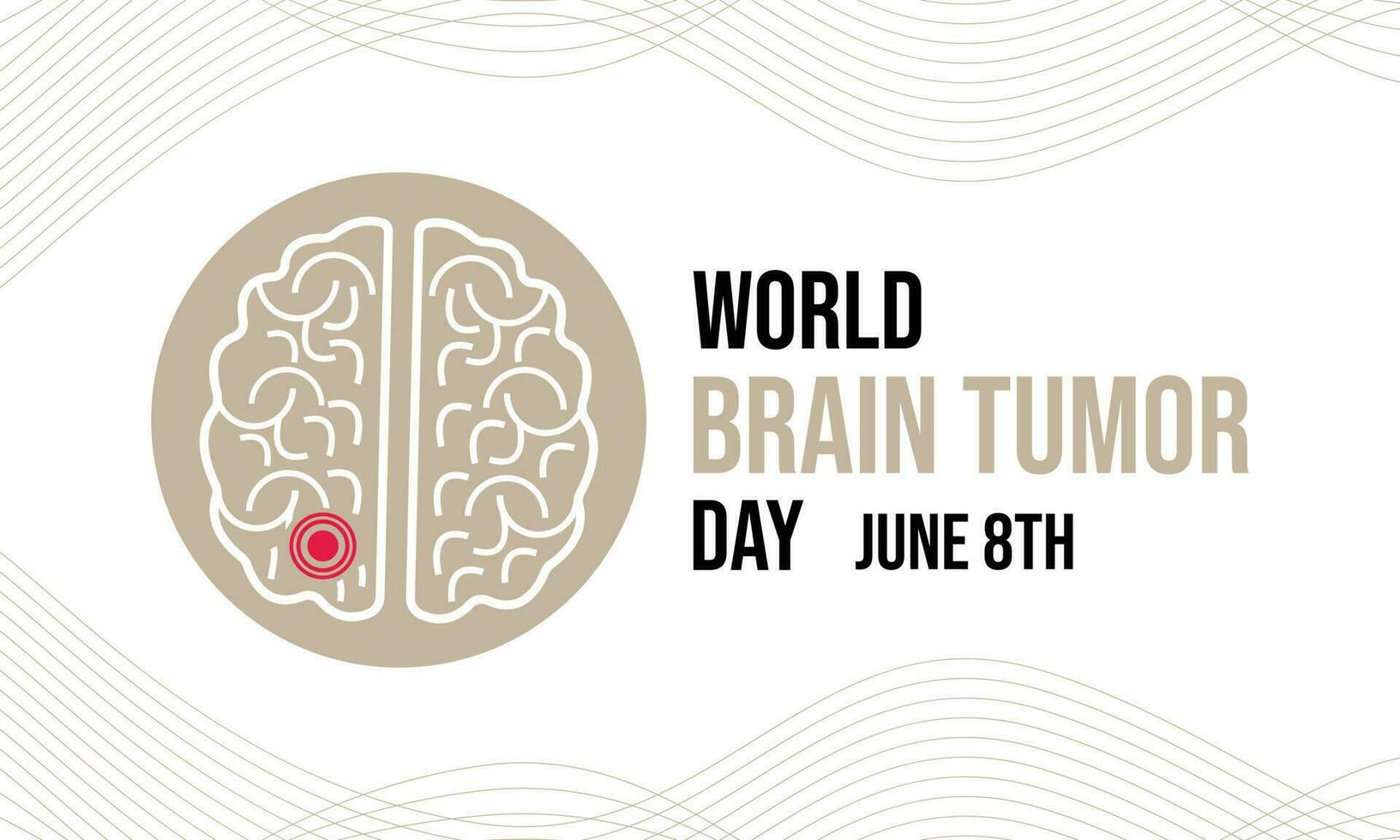 vector grafisch van wereld hersenen tumor dag mooi zo voor wereld hersenen tumor dag viering.