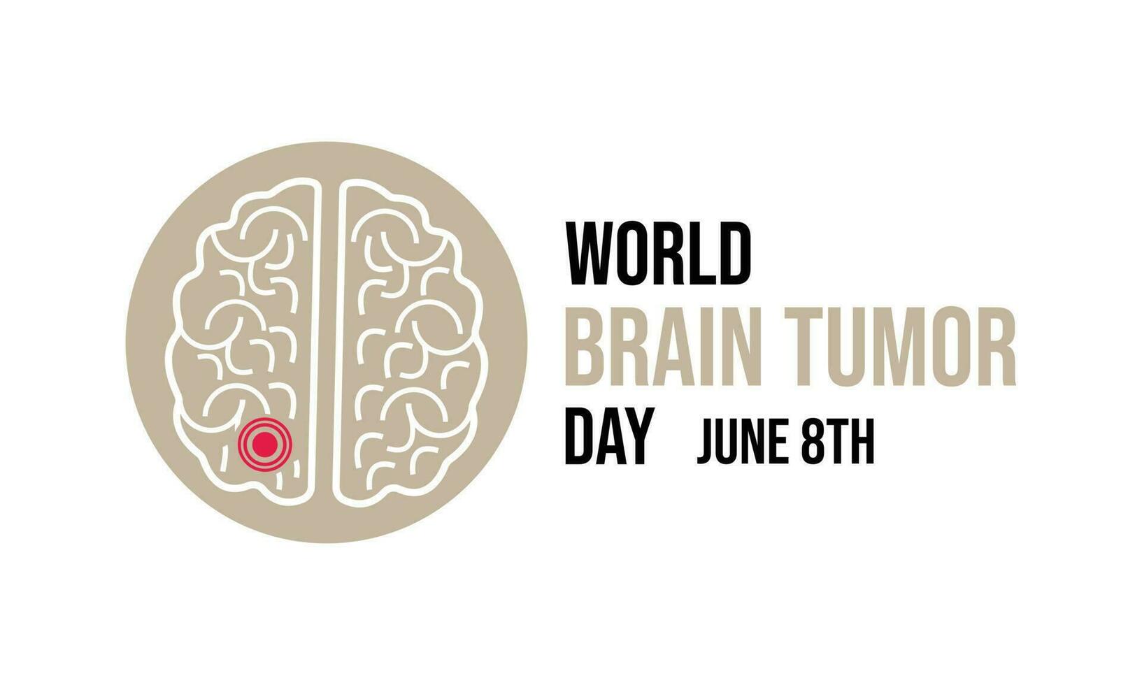 vector grafisch van wereld hersenen tumor dag mooi zo voor wereld hersenen tumor dag viering.