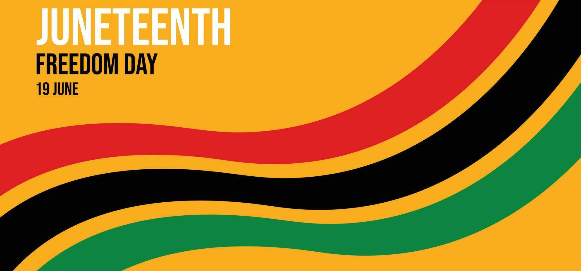 juneteenth vrijheid dag. Afro-Amerikaans onafhankelijkheid dag, juni 19. spandoek ontwerp sjabloon vector illustratie achtergrond ontwerp.