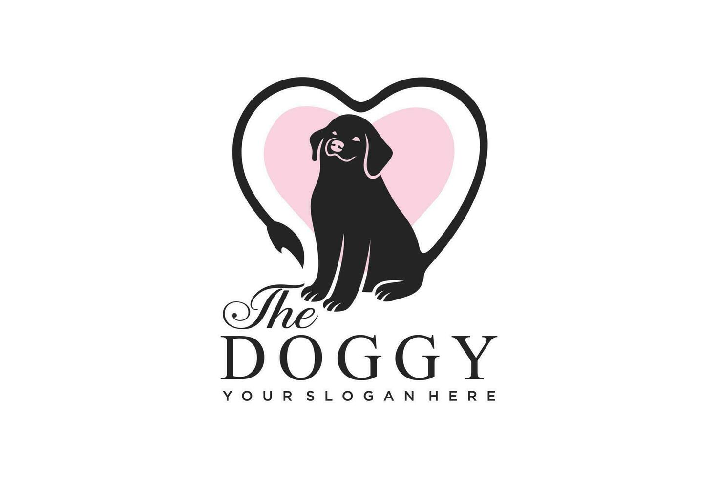 hond liefde logo.kat logo. huisdier winkel logo concept. huisdier zorg logo concept. huisdier vector illustratie