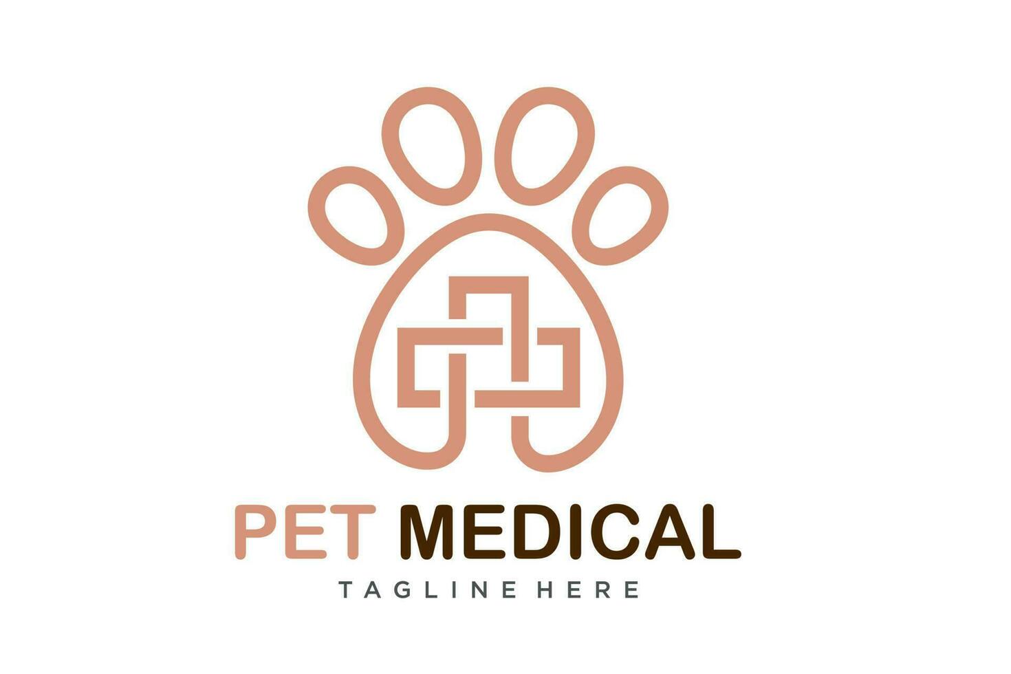 poot hond logo ontwerp. logos kan worden gebruikt voor huisdier zorg, kliniek en veterinair. vector