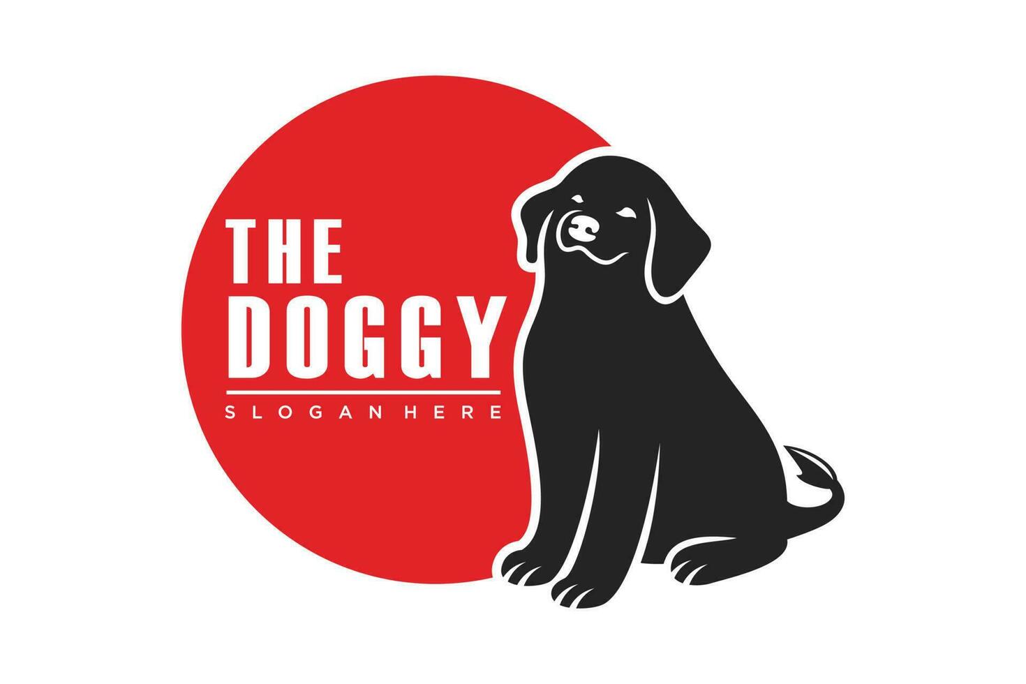 hond huisdier logo vector icoon voor huisdier winkel of huisdier zorg en veterinair kat en hond