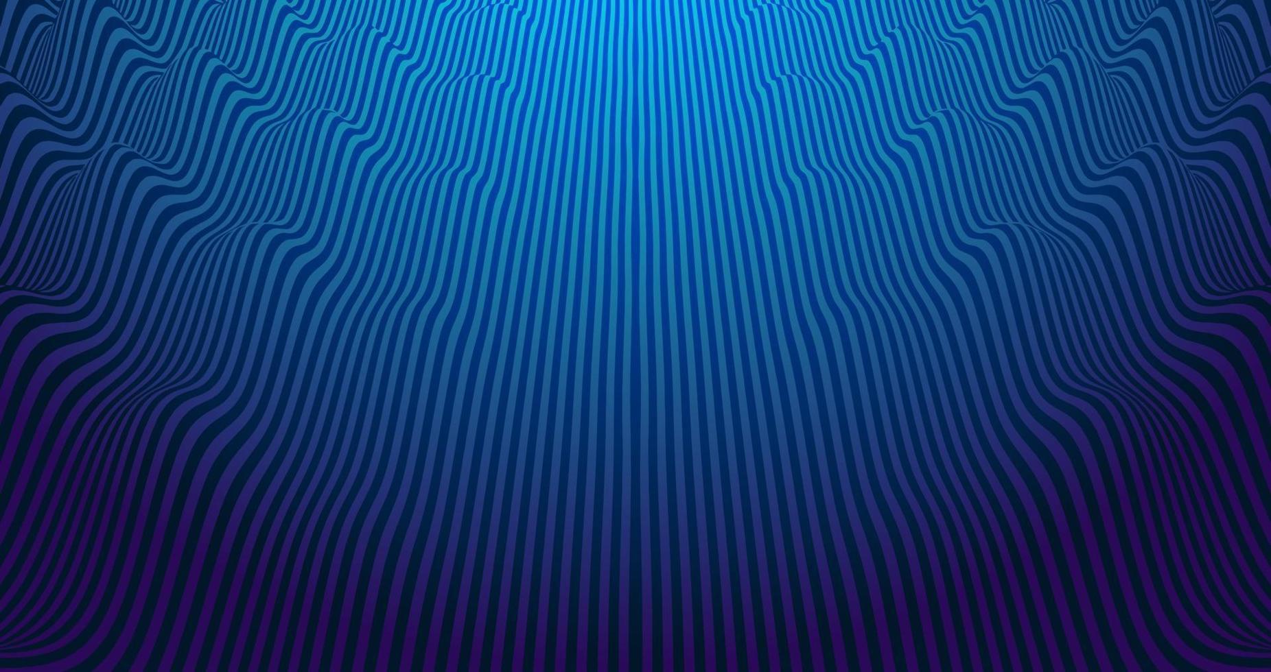 levendige abstracte vector achtergrond met blauw en violet zwaaien parallelle lijnen