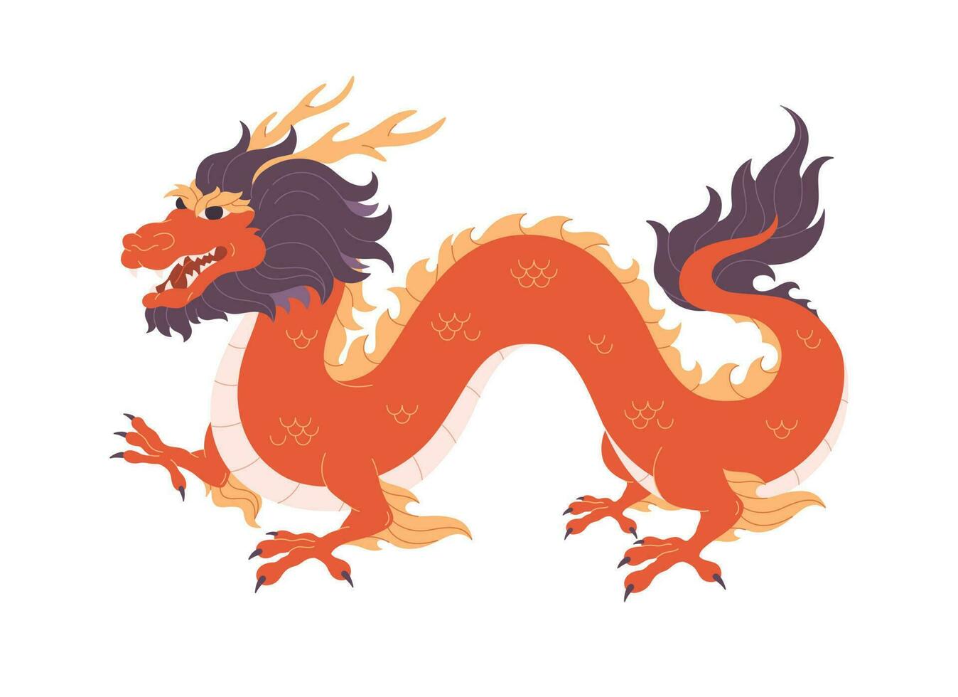 rood draak, gelukkig Chinese nieuw jaar. jaar van de draak vector