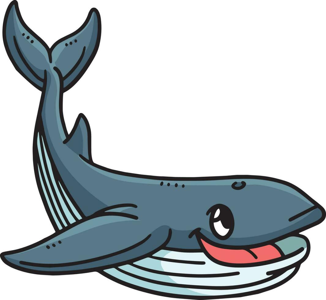 moeder walvis haaien tekenfilm gekleurde clip art vector