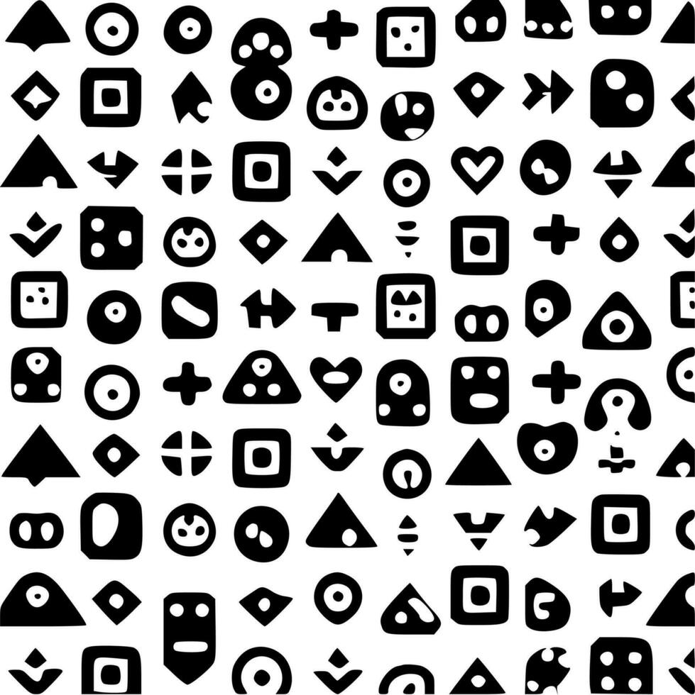 patroon - minimalistische en vlak logo - vector illustratie
