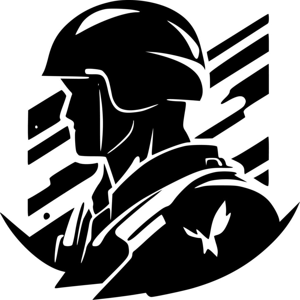 leger - minimalistische en vlak logo - vector illustratie
