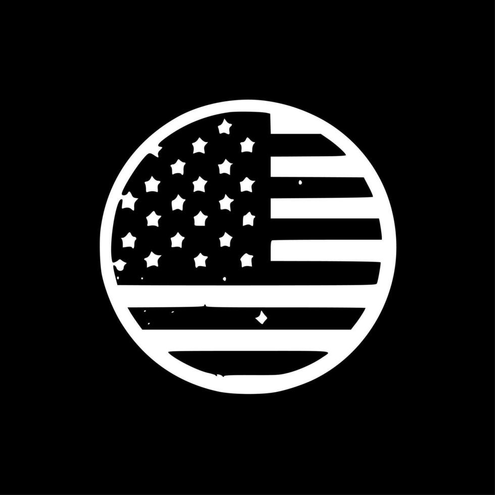 patriottisch - minimalistische en vlak logo - vector illustratie