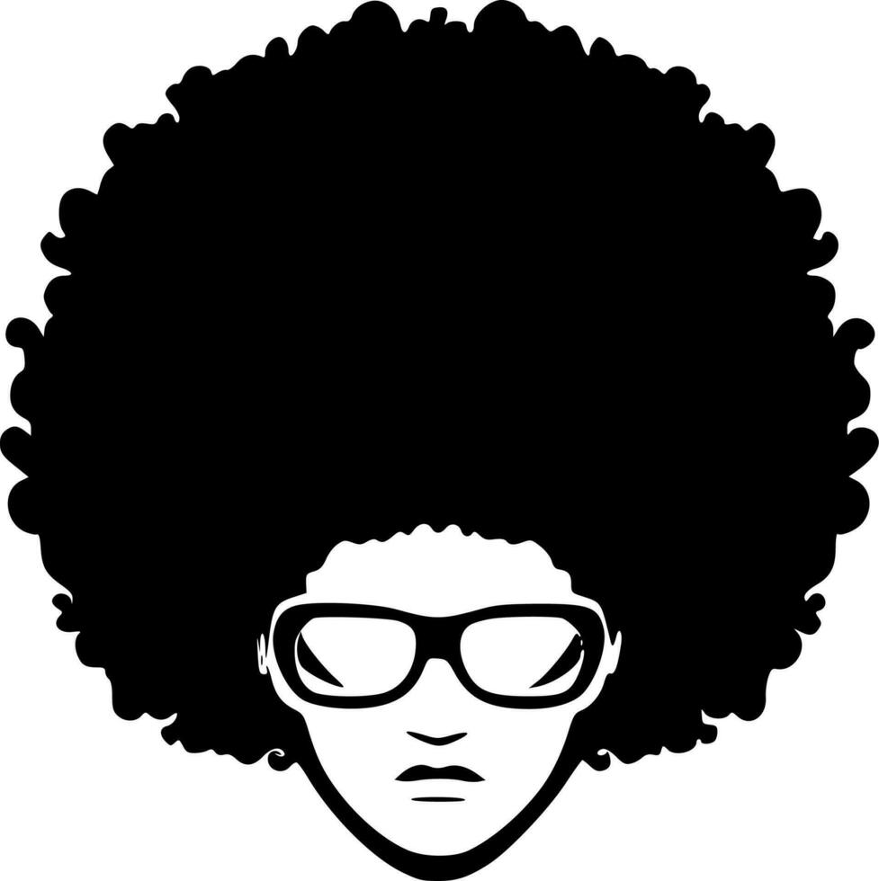 afro - hoog kwaliteit vector logo - vector illustratie ideaal voor t-shirt grafisch