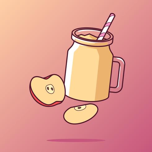 Apple cider slush vector