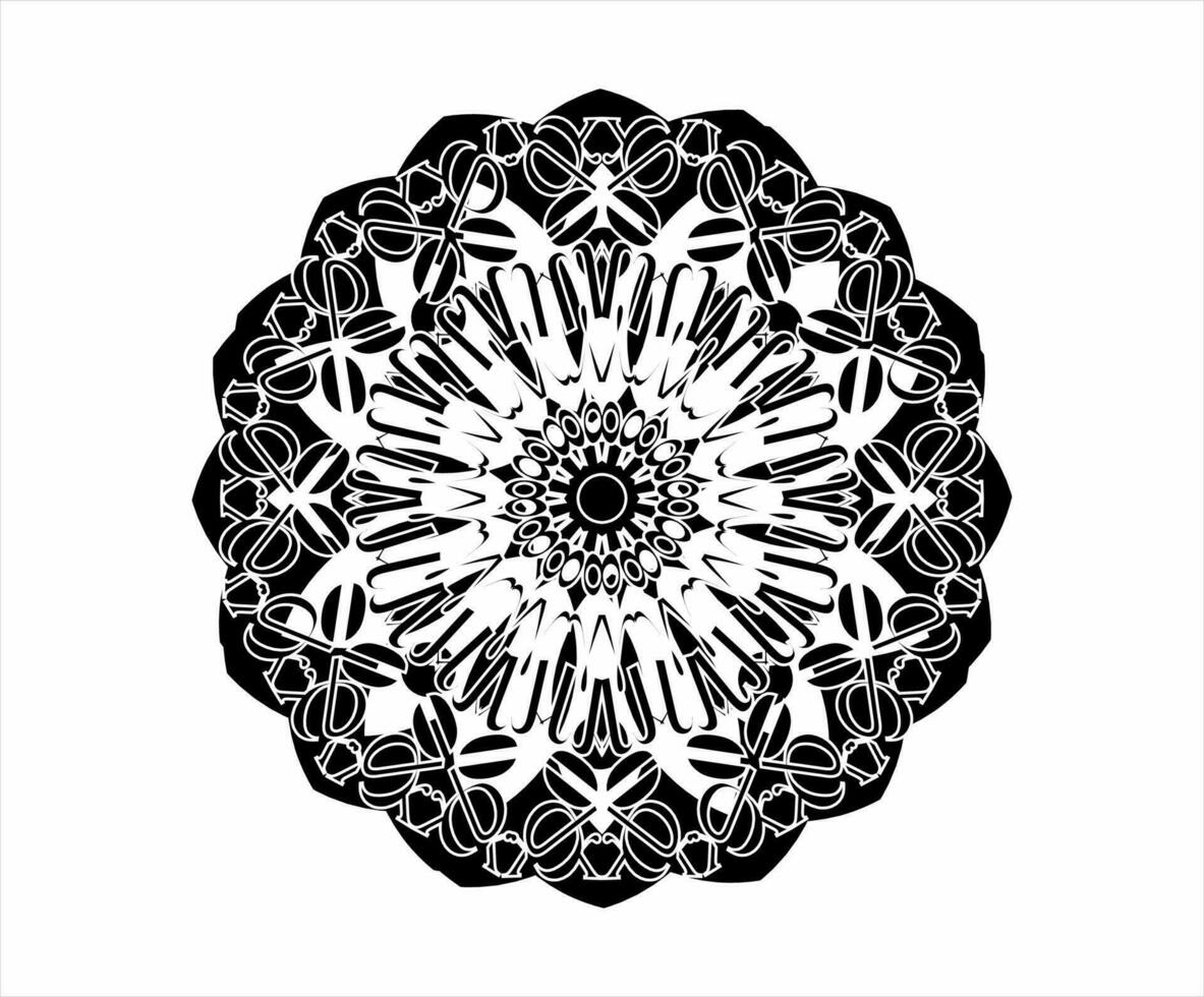 mandala patroon wit doodles schetsen mooi zo humeur. mandala sier- ronde kant ornament vector