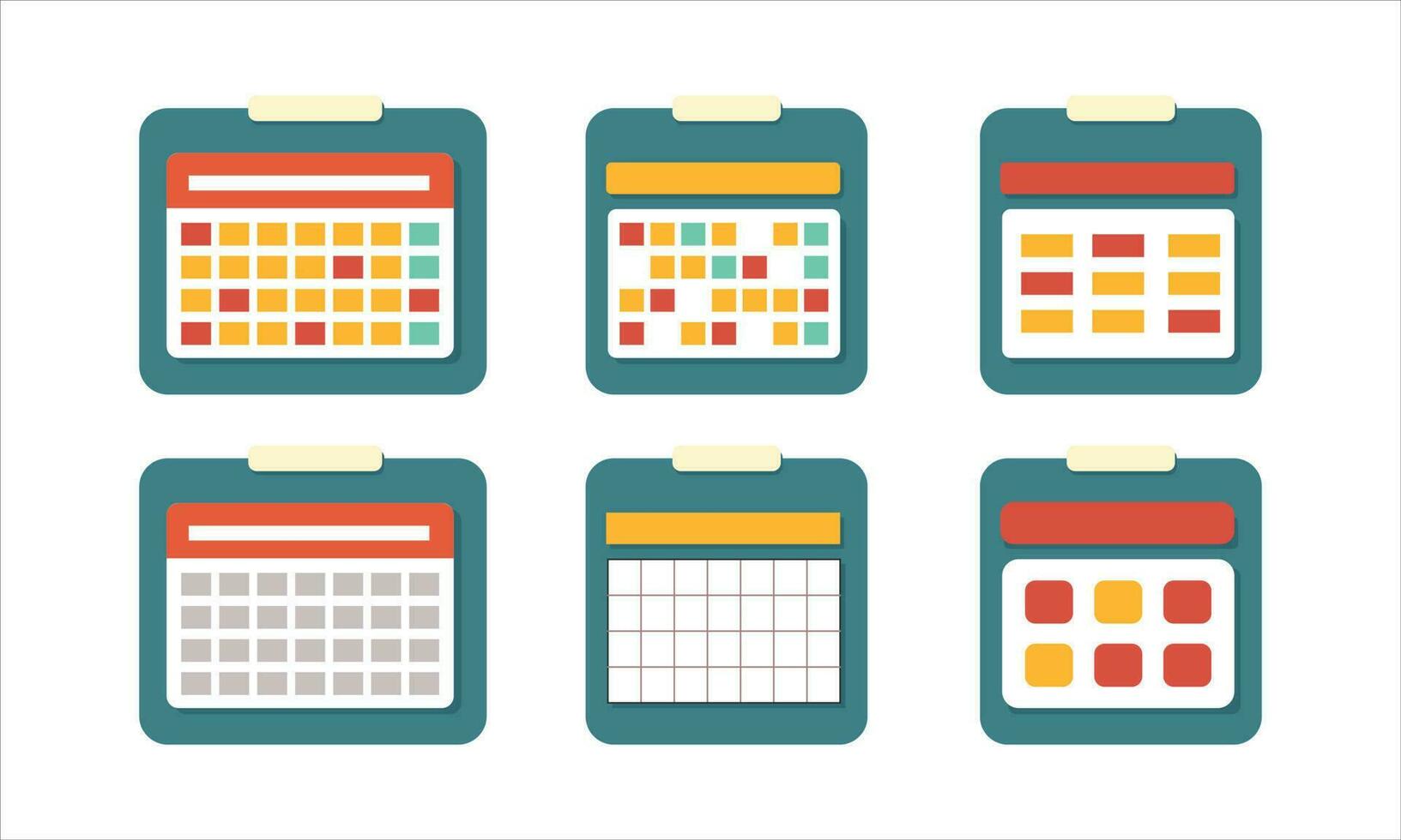 kalender schema routines en herinneringen vector