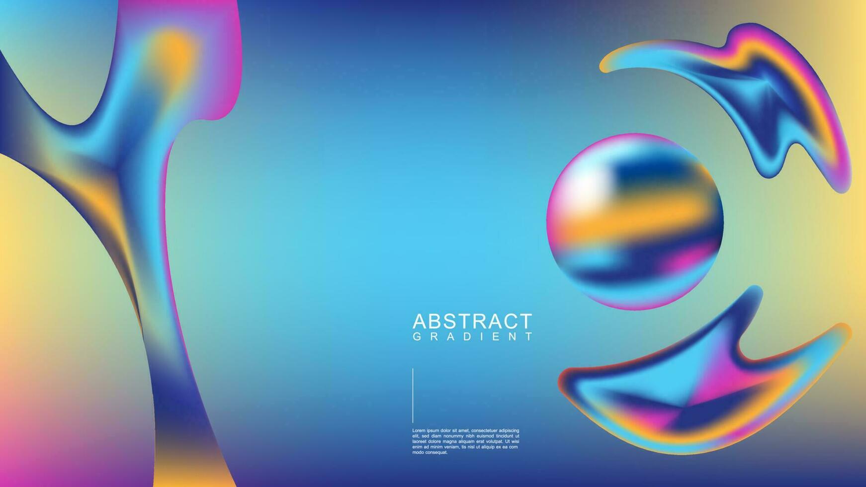 abstract 3d bal en vloeistoffen met kleurrijk helling Super goed voor achtergrond, afdrukken, digitaal media vector