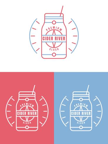 Uitstekende Apple Cider Slush-vectoren vector