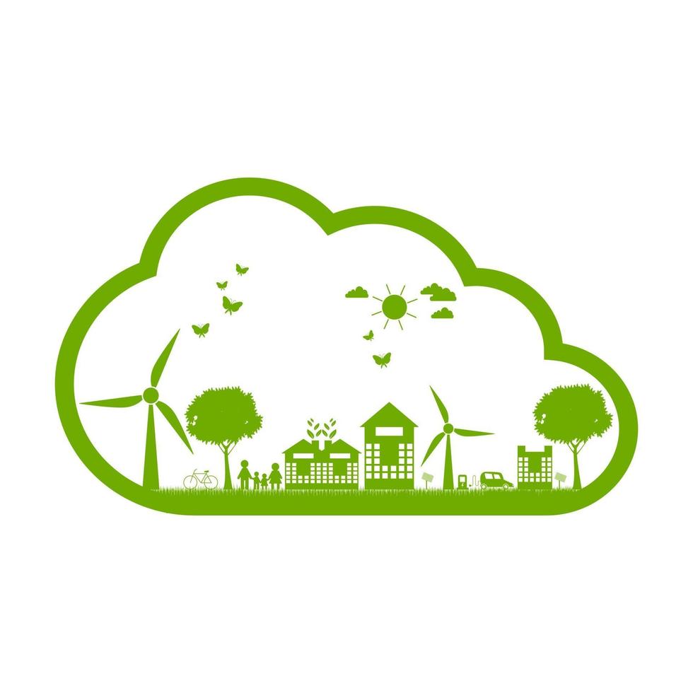 groene ecotechnologie vector