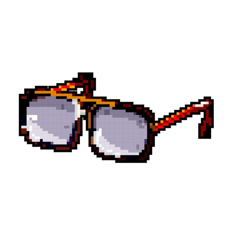 koel zonnebril mannen spel pixel kunst vector illustratie
