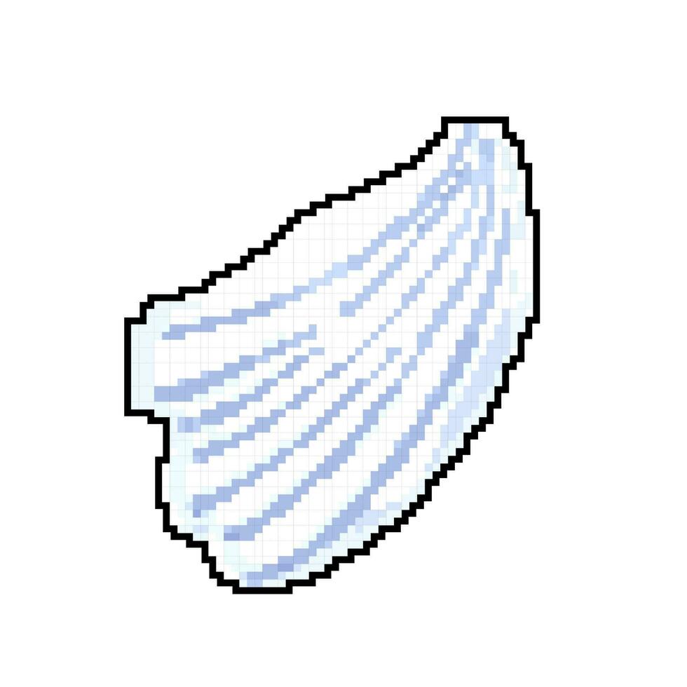 slak zee schelp spel pixel kunst vector illustratie