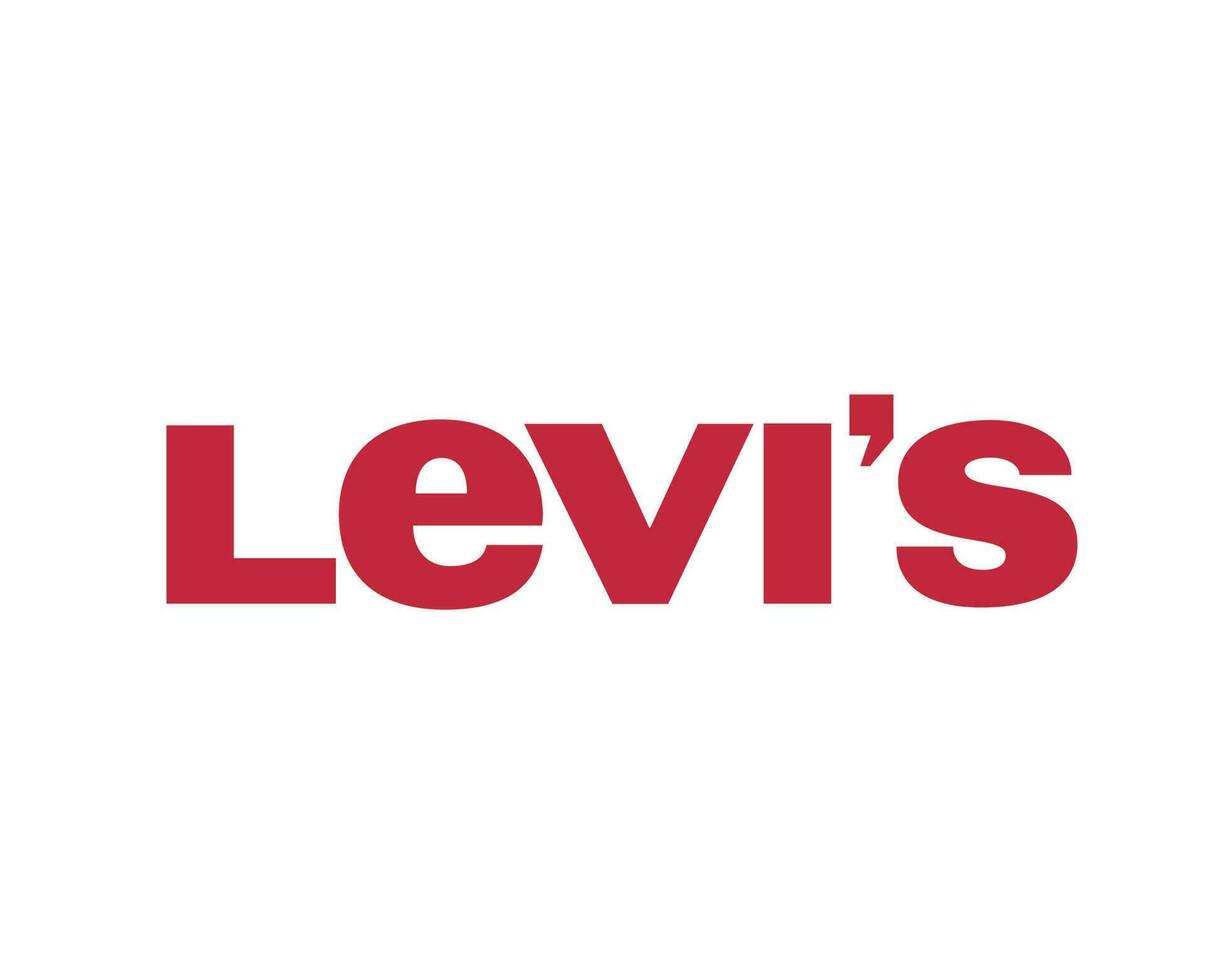 Levi's logo merk symbool naam ontwerp kleren mode vector illustratie