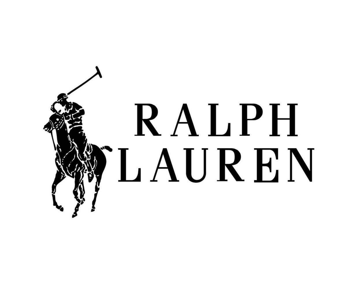 ralph lauren merk symbool zwart logo kleren ontwerp icoon abstract vector illustratie