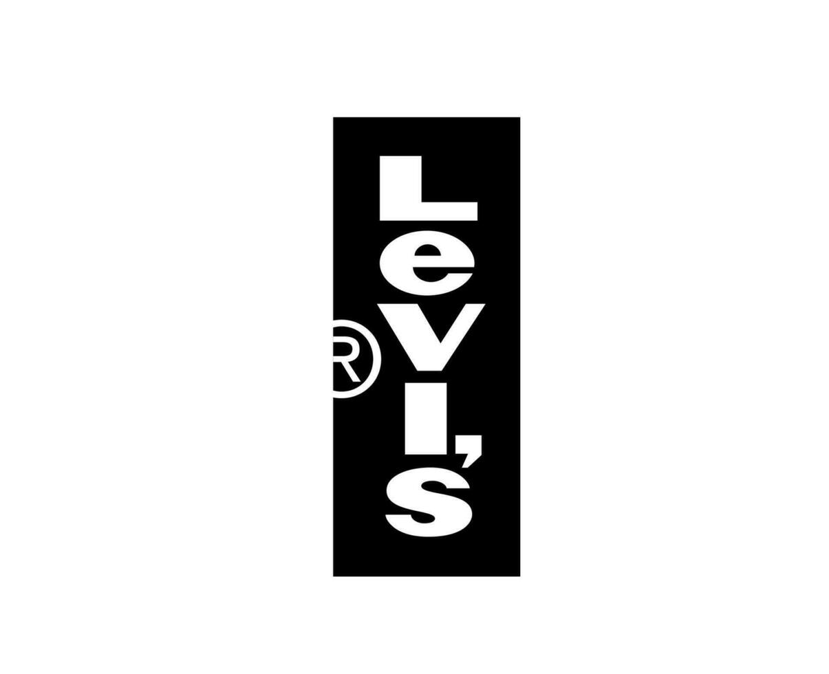 Levi's logo merk kleren symbool zwart ontwerp mode vector illustratie