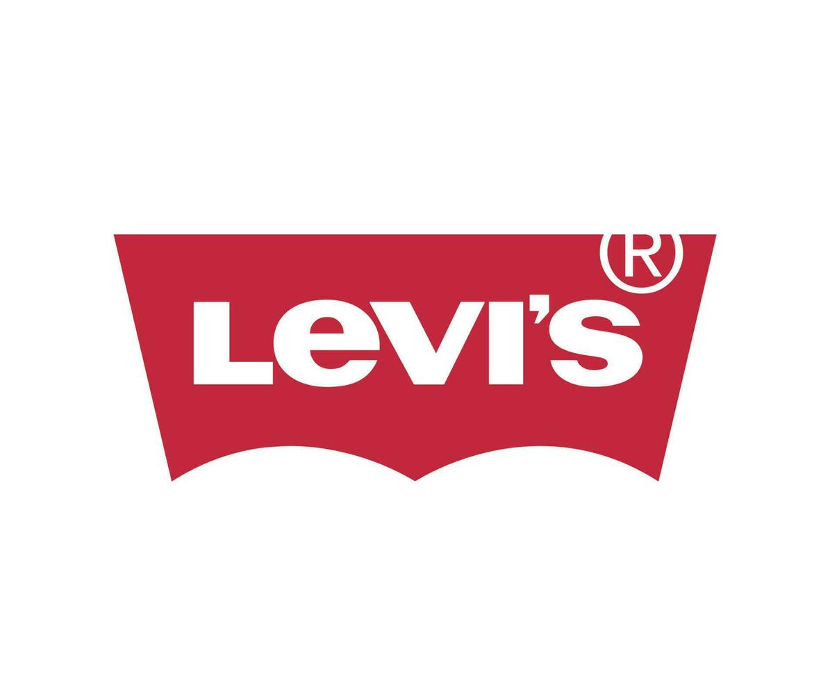 Levi's merk kleren logo symbool ontwerp mode vector illustratie