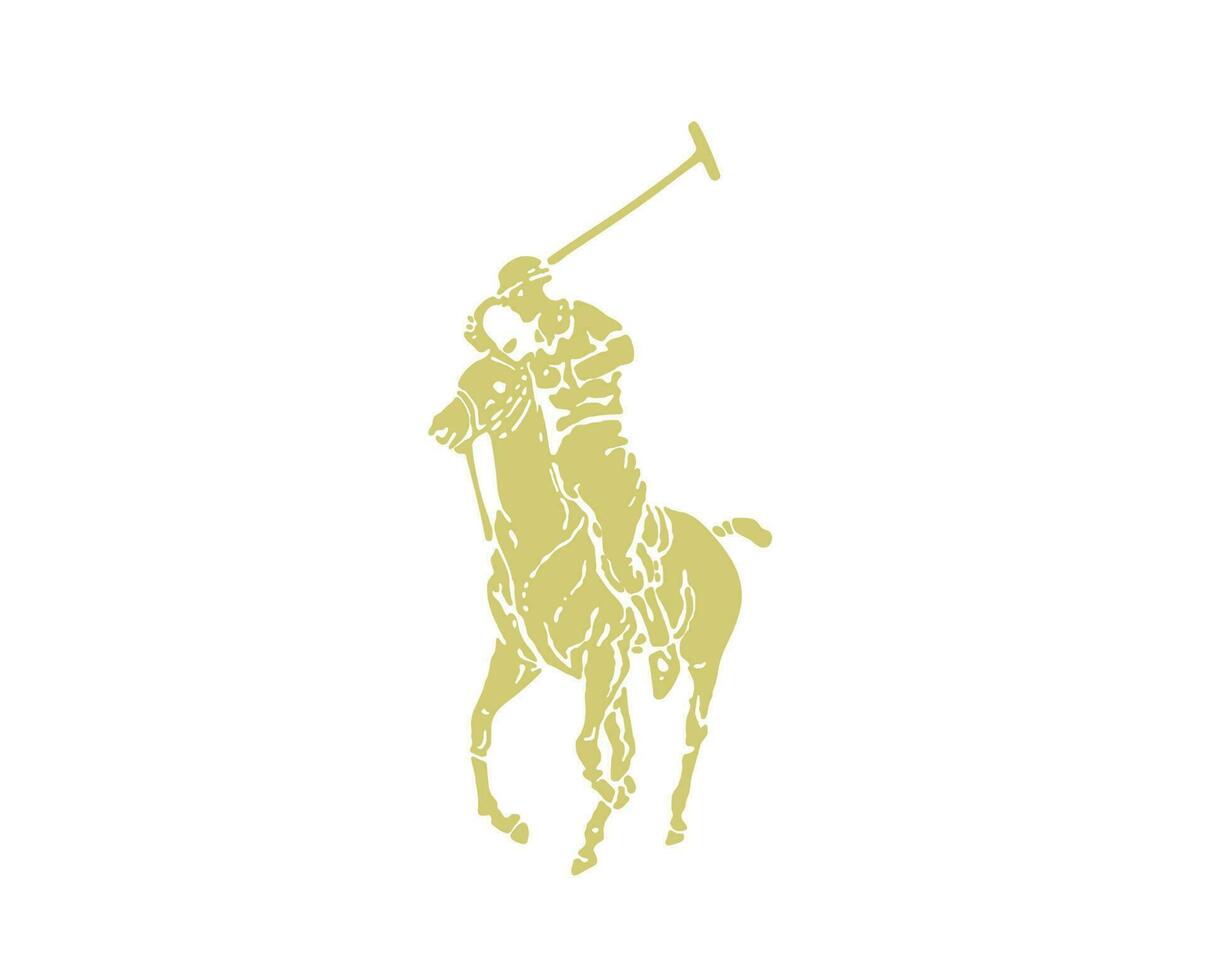 polo merk logo goud symbool kleren ontwerp icoon abstract vector illustratie