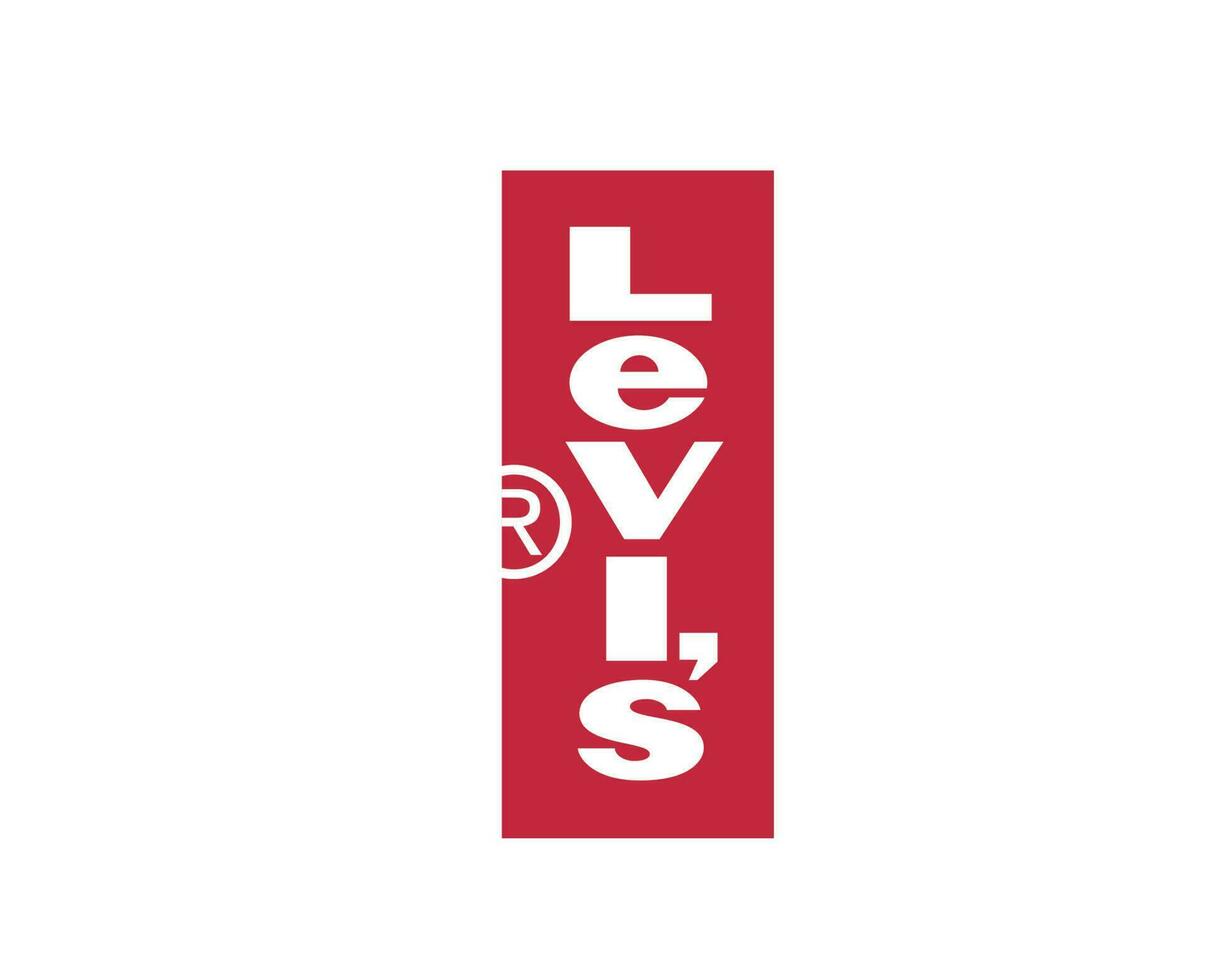 Levi's logo merk kleren symbool ontwerp mode vector illustratie