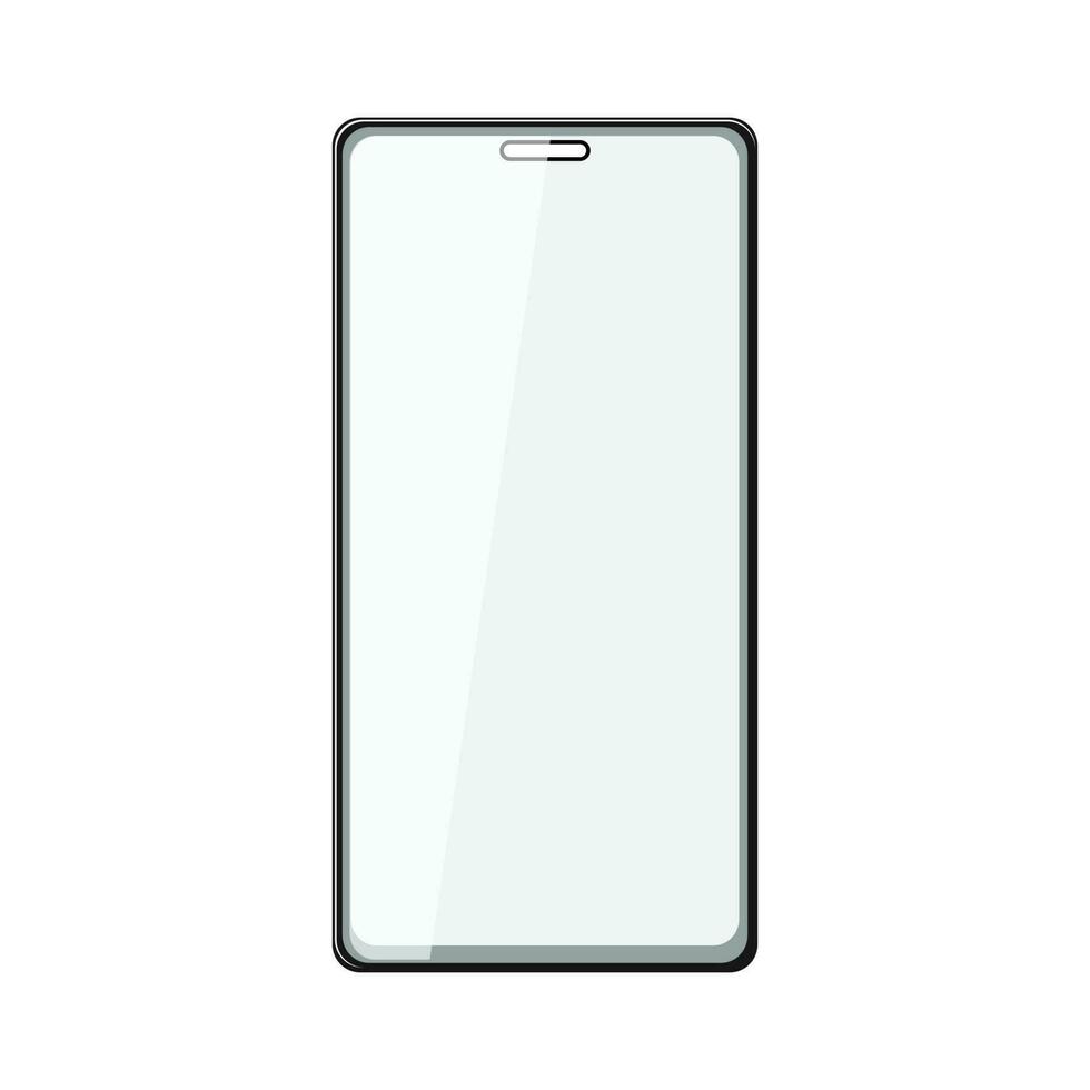 slim telefoon glas scherm tekenfilm vector illustratie