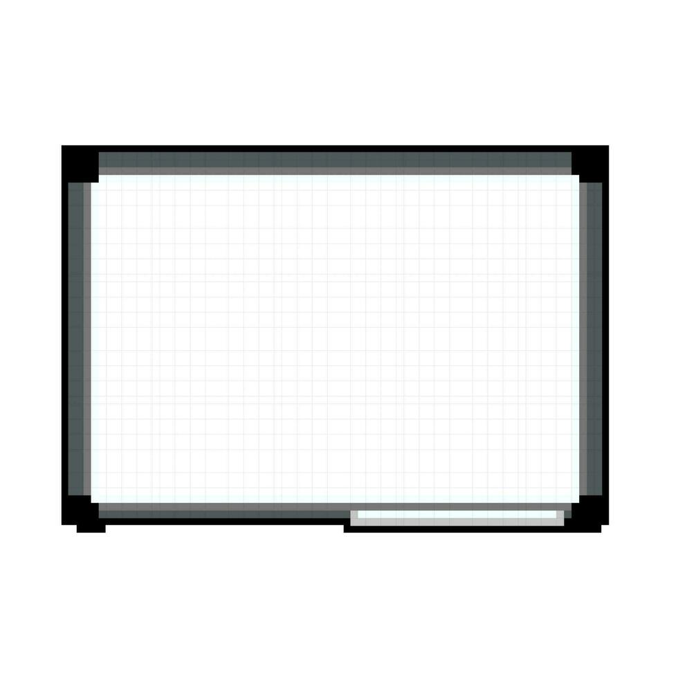 klas whiteboard school- spel pixel kunst vector illustratie