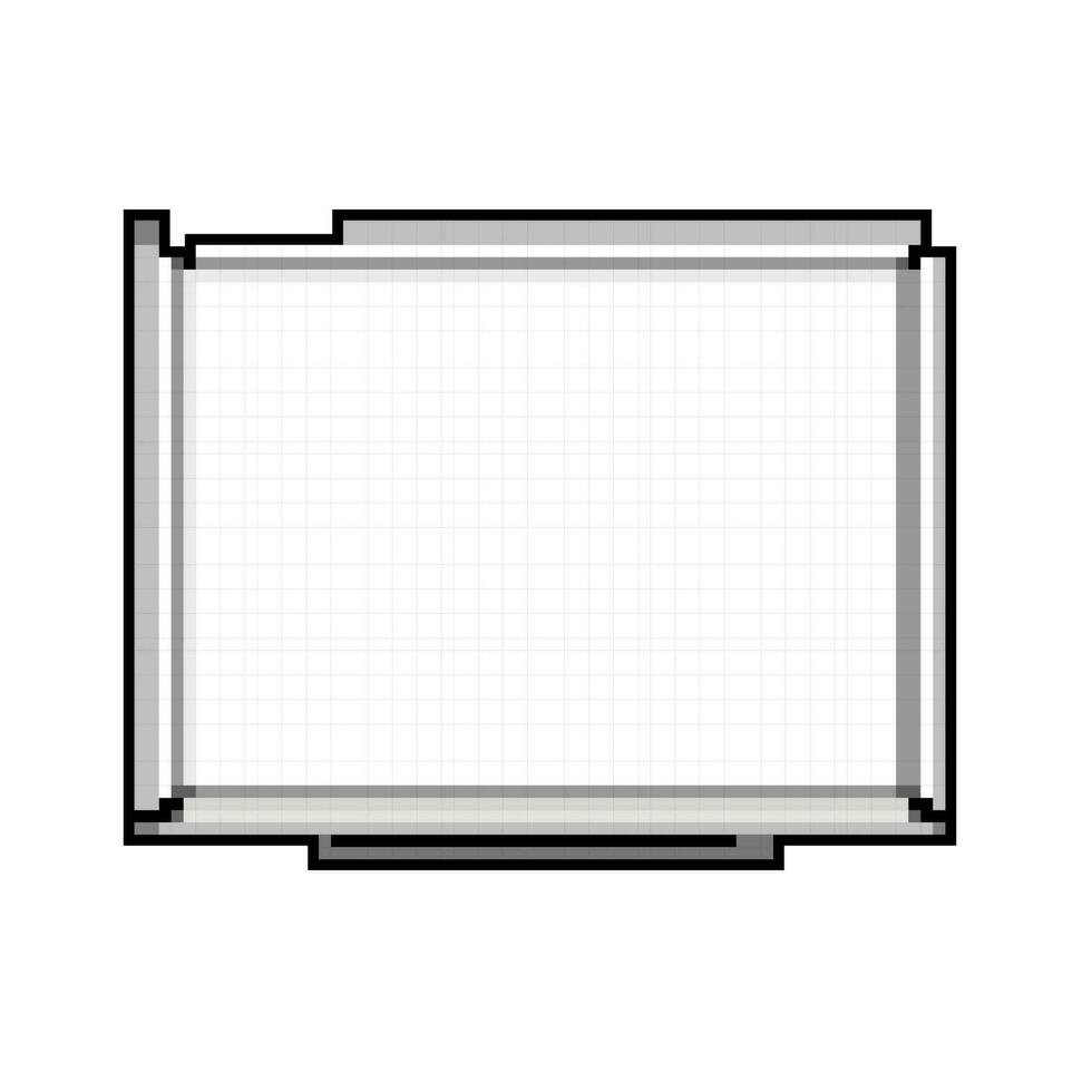 bedrijf whiteboard school- spel pixel kunst vector illustratie