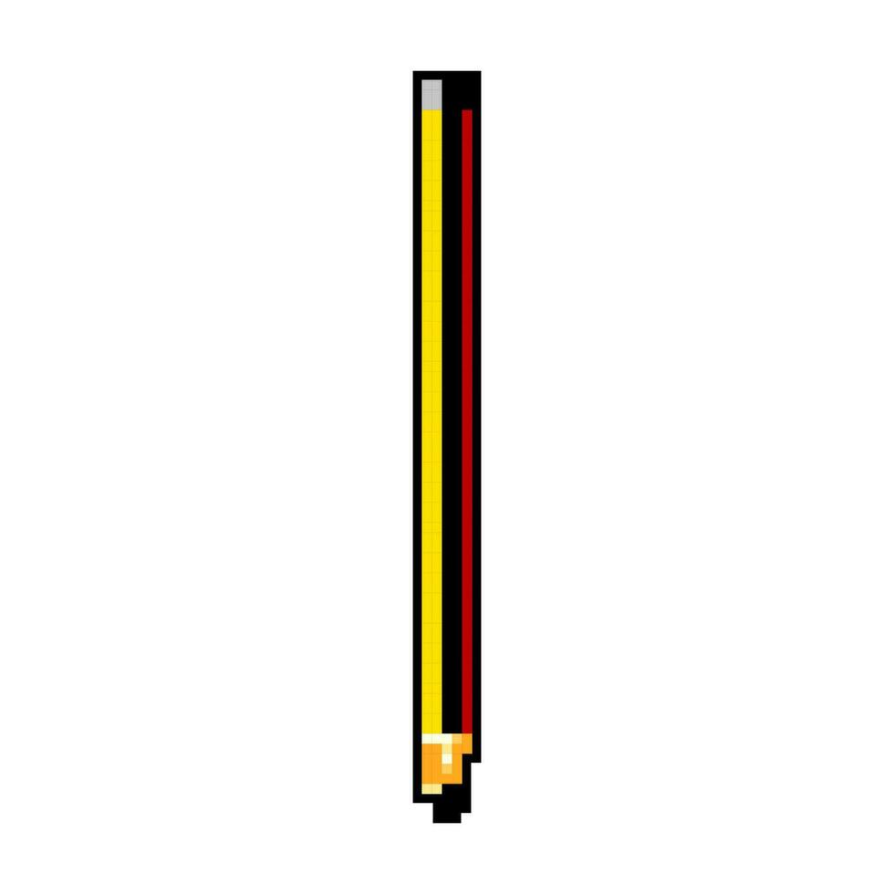 kunst potlood spel pixel kunst vector illustratie