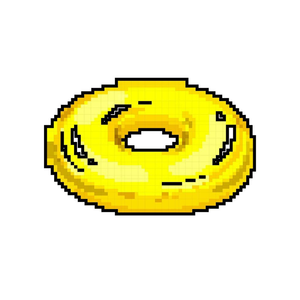 zwembad opblaasbaar ring spel pixel kunst vector illustratie