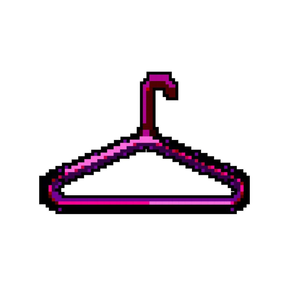 slijtage hanger kleren spel pixel kunst vector illustratie