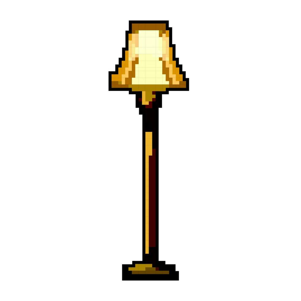 licht verdieping lamp spel pixel kunst vector illustratie